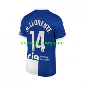 Koszulka Atlético Madryt 2 Marcos Llorente 14 Wyjazdowe Koszulki Piłkarskie 2023-2024 Krótki Rękaw